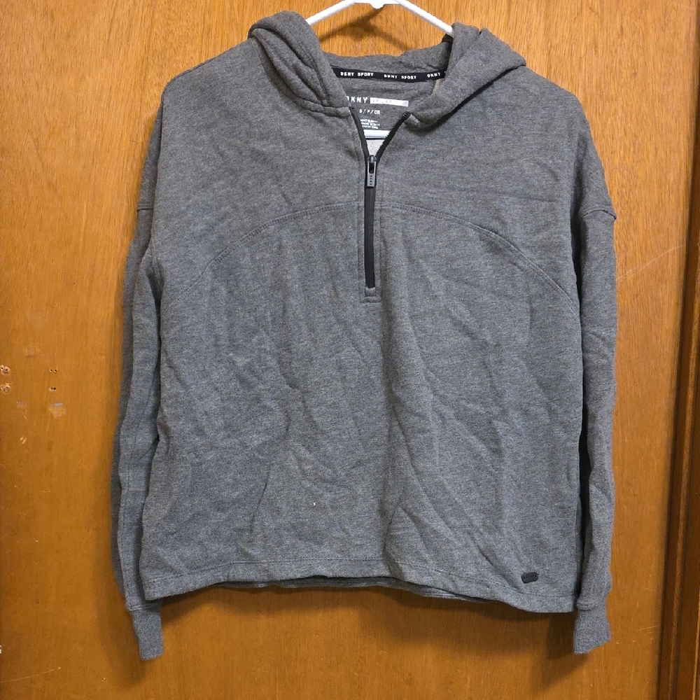 DKNY Charcoal Knit Top